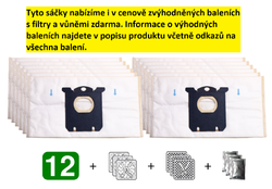 Jolly 2SBAG MAX Textilní sáčky do vysavačů AEG; ELECTROLUX; PHILIPS, 4 ks