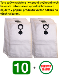 Jolly B20A MAX Textilní sáček pro průmyslové vysavače BOSCH; METABO a další, 1 ks