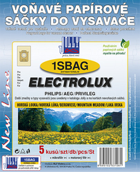 Jolly 1SBAG Horská louka voňavé antibakteriální sáčky do vysavačů AEG; ELECTROLUX; PHILIPS a dalších, 5 ks
