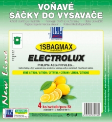 Jolly 1SBAG MAX CITRÓN Voňavé textilní sáčky do vysavačů AEG; ELECTROLUX; PHILIPS a dalších, 4 ks