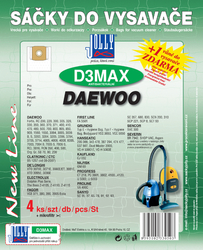 Jolly D3 MAX Textilní sáčky do vysavačů DAEWOO; SANYO; TESLA/TEAM a dalších 
