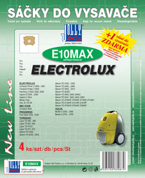 Jolly E10 MAX Textilní sáčky do vysavačů ELECTROLUX; TORNADO  a dalších 