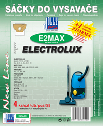Jolly E2 MAX Textilní sáčky do vysavačů ELECTROLUX a dalších, 4 ks