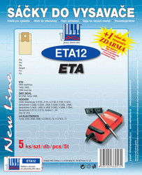 Jolly ETA12 Sáčky do vysavačů ETA; HOOVER; LG ELECTRONICS a dalších.