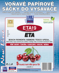 Jolly ETA19 třešeň voňavé antibakteriální sáčky do vysavačů BOSCH; ETA; ROWENTA a dalších