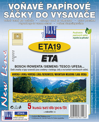 Jolly ETA19 Horská louka voňavé antibakteriální sáčky do vysavačů BOSCH; ETA; ROWENTA a dalších