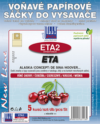 Jolly ETA2 Třešeň voňavé antibakteriální sáčky do vysavačů ETA a dalších, 5 ks