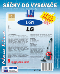 Jolly LG1 Sáčky do vysavačů LG ELECTRONICS a dalších, 5 ks