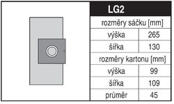 Jolly LG2 Rozměry sáčku a tvar kartónu