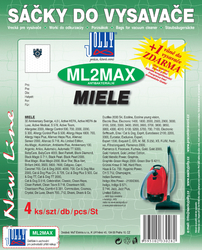 Jolly ML2 MAX Textilní sáčky do vysavačů MIELE 