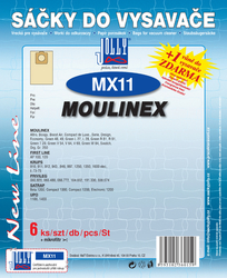 Jolly MX11 Sáčky do vysavačů MOULINEX; PRIVILEG a dalších, 6 ks