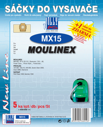 Jolly MX15 Sáčky do vysavačů MOULINEX a dalších, 5 ks