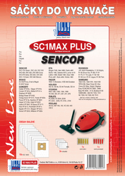 Jolly SC1 MAX PLUS Textilní sáčky do vysavačů ETA; SENCOR a dalších, 10 ks