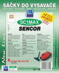 Jolly SC1 MAX Textilní sáčky do vysavačů CONCEPT; ETA; SENCOR a dalších  
