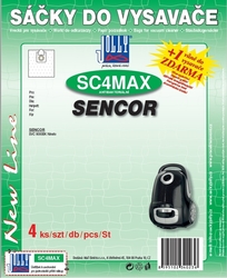 Jolly SC4 MAX Textilní sáčky do vysavačů SENCOR 9000BK NINETO 