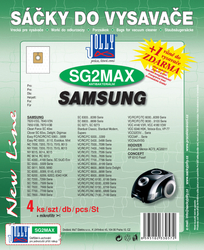 Jolly SG2 MAX Textilní sáčky do vysavačů SAMSUNG a dalších, 4 ks
