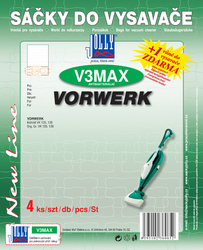 Jolly V3 MAX Textilní sáčky do vysavačů VORWERK KOBOLD, 4 ks