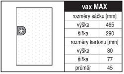 Jolly VAX MAX Rozměry sáčku a tvar kartónu