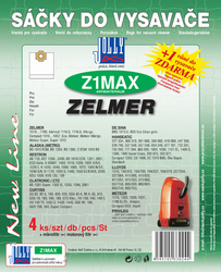 Jolly Z1 MAX Textilní sáčky do vysavačů BESTRON; HANSEATIC; ZELMER a dalších.