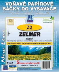 Jolly Z2 Horská louka voňavé antibakteriální sáčky do vysavačů ZELMER a dalších, 5 ks