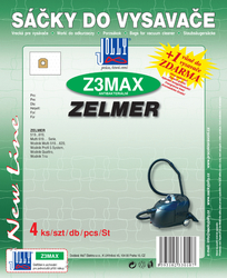 Jolly Z3 MAX Textilní sáčky do vysavačů ZELMER, 4 ks