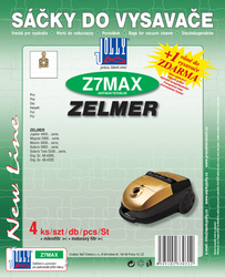 Jolly Z7 MAX Textilní sáčky do vysavačů ZELMER a dalších, 4 ks