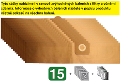 Jolly R14 Sáčky do vysavačů KÄRCHER; ROWENTA a dalších, 3 ks