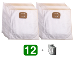 Jolly U20 MAX 20 L Textilní sáčky do průmyslových vysavačů - výhodné balení 12 ks