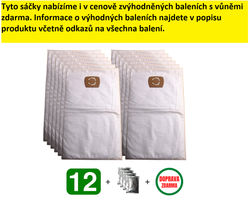 Jolly U35 MAX 35 L Textilní sáčky do průmyslových vysavačů KÄRCHER; NILFISK a dalších