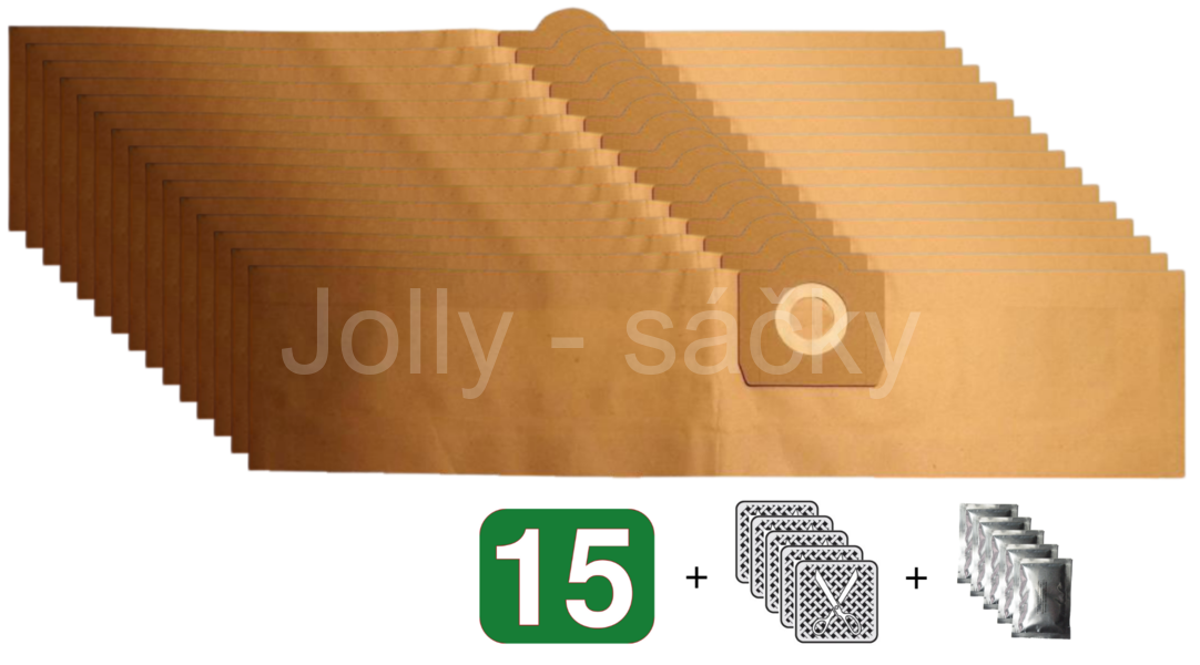 Jolly R14 Sáčky do vysavačů - výhodné balení 15 ks