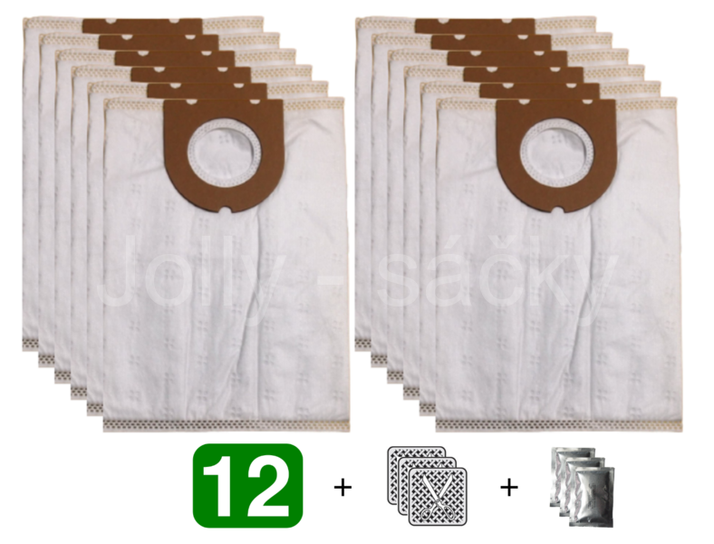 Jolly ETA8 MAX Textilní sáčky do vysavačů - výhodné balení 12 ks