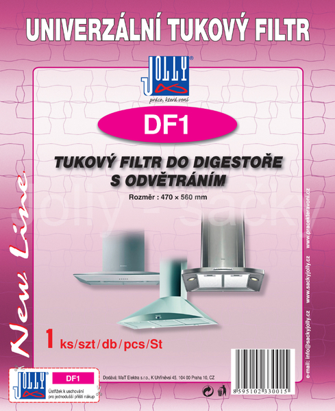 Jolly DF1 Univerzální tukový filtr do digestoře 