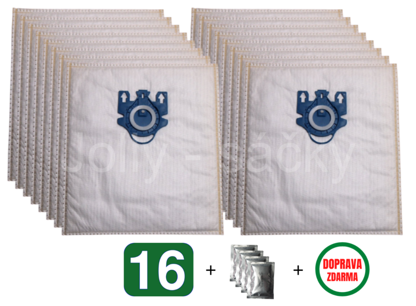Jolly ML2 MAX Textilní sáčky do vysavačů MIELE - výhodné balení 16 ks