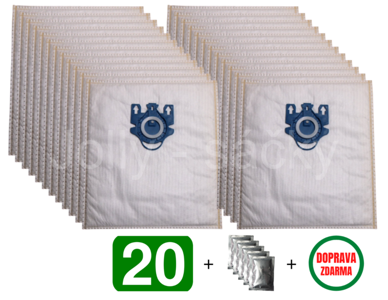 Jolly ML2 MAX Textilní sáčky do vysavačů MIELE - výhodné balení 20 ks