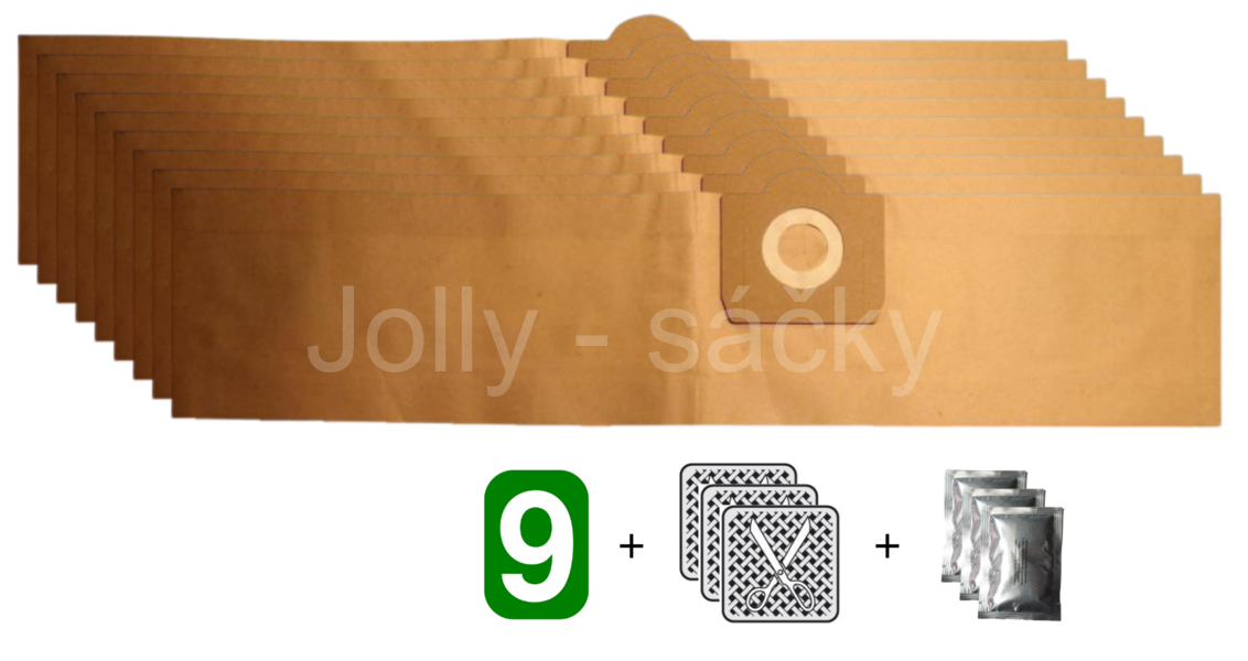 Jolly R14 Sáčky do vysavačů - výhodné balení 9 ks