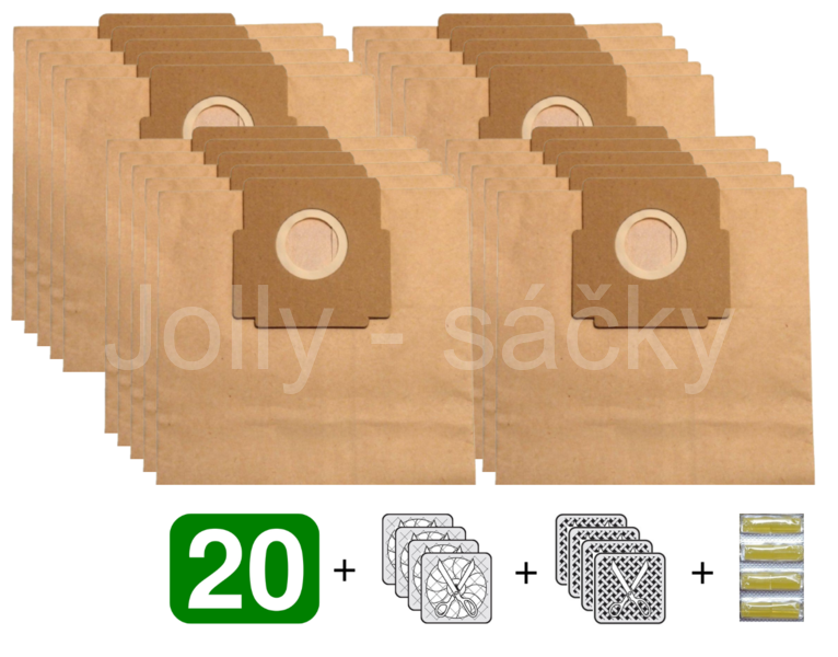 Jolly Z2 Sáčky do vysavačů ZELMER - výhodné balení 20 ks - kopie